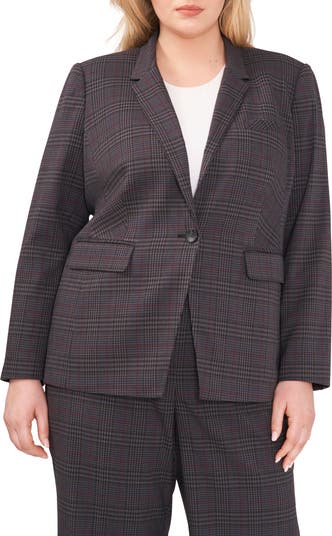 Vince Camuto Plaid One-Button Blazer Nordstromrack