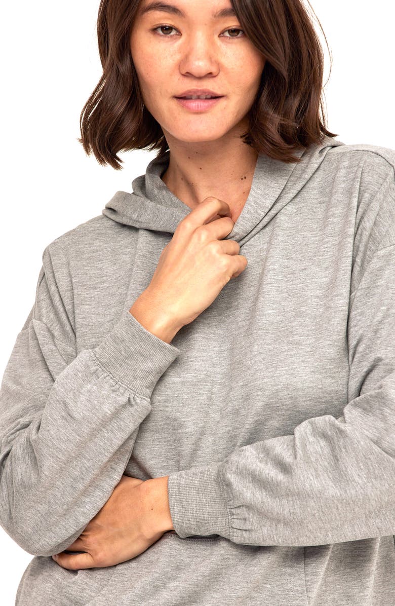 Threads 4 Thought Sylvie Terry Pullover Hoodie, Alternate, color, Heather Grey