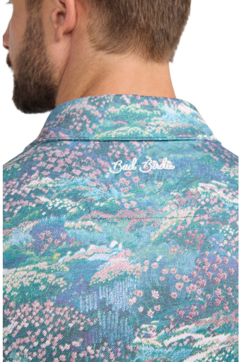 Floral Piqué Performance Golf Polo, Alternate, color, ALEXANDRITE