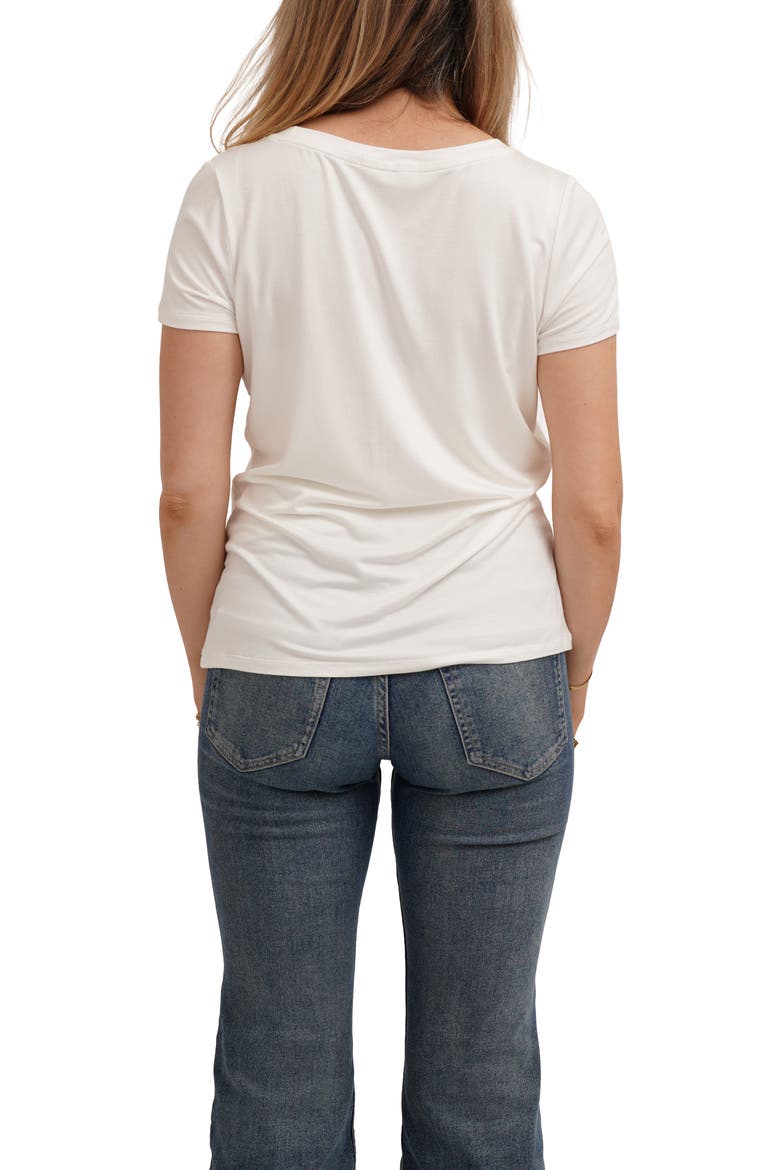 Denim Studded Boot Graphic T-Shirt, Alternate, color, BONE