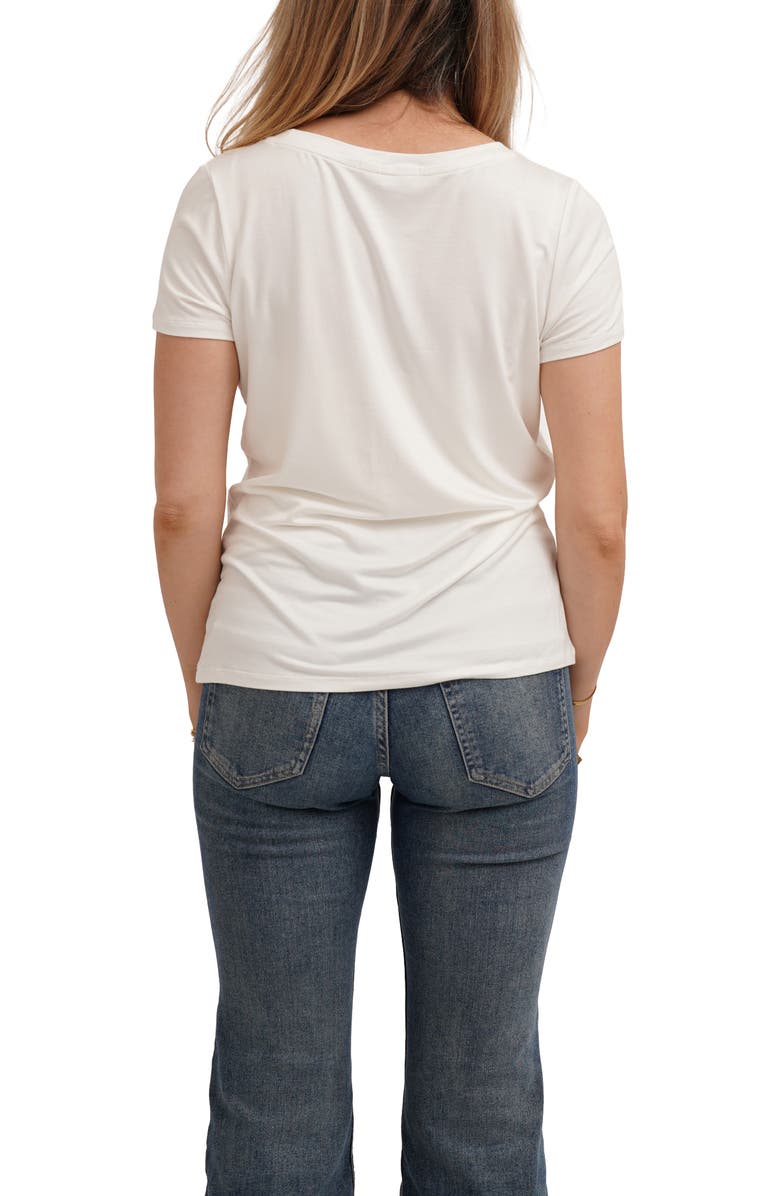CYRUS Denim Studded Boot Graphic T-Shirt, Alternate, color, Bone