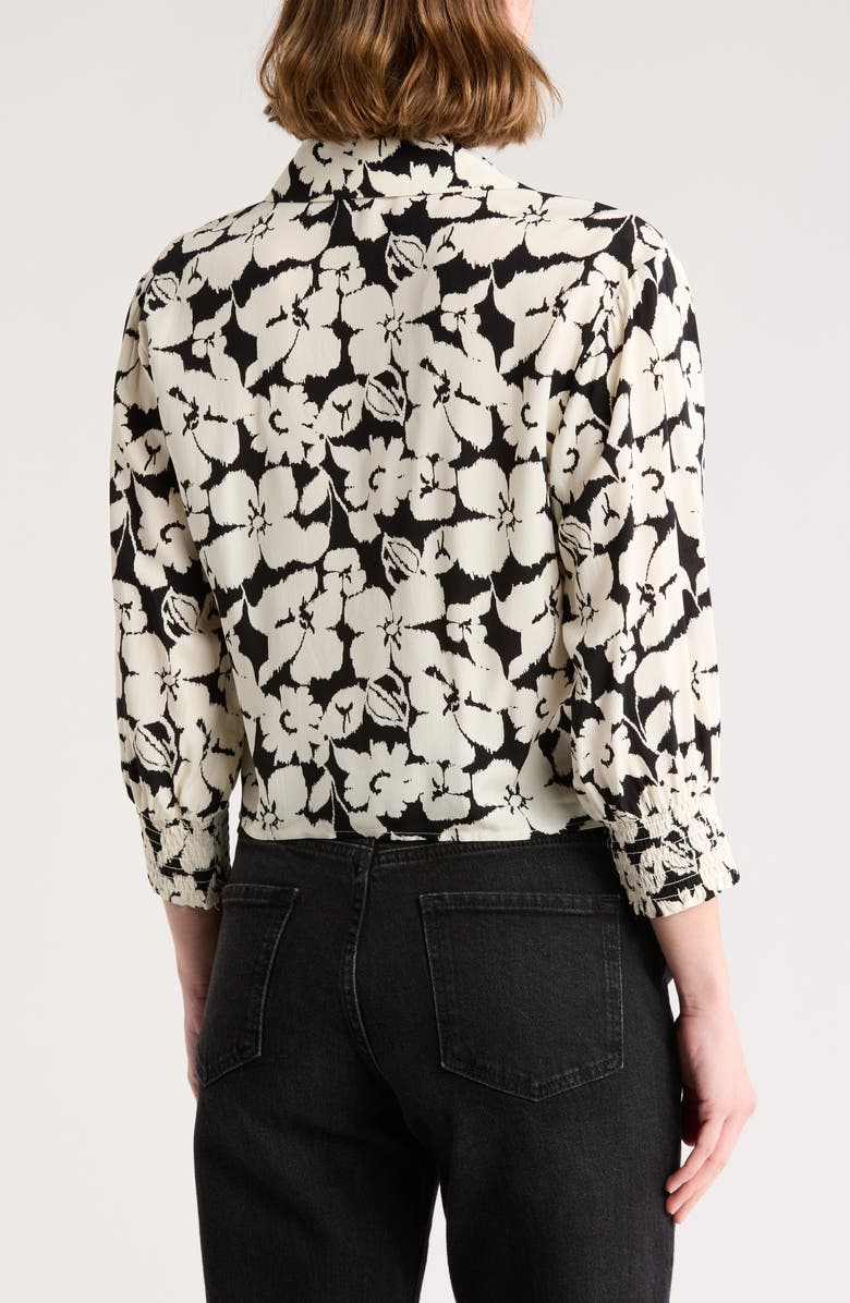 Sanctuary Lovers Only Long Sleeve Tie Front Shirt, Alternate, color, 