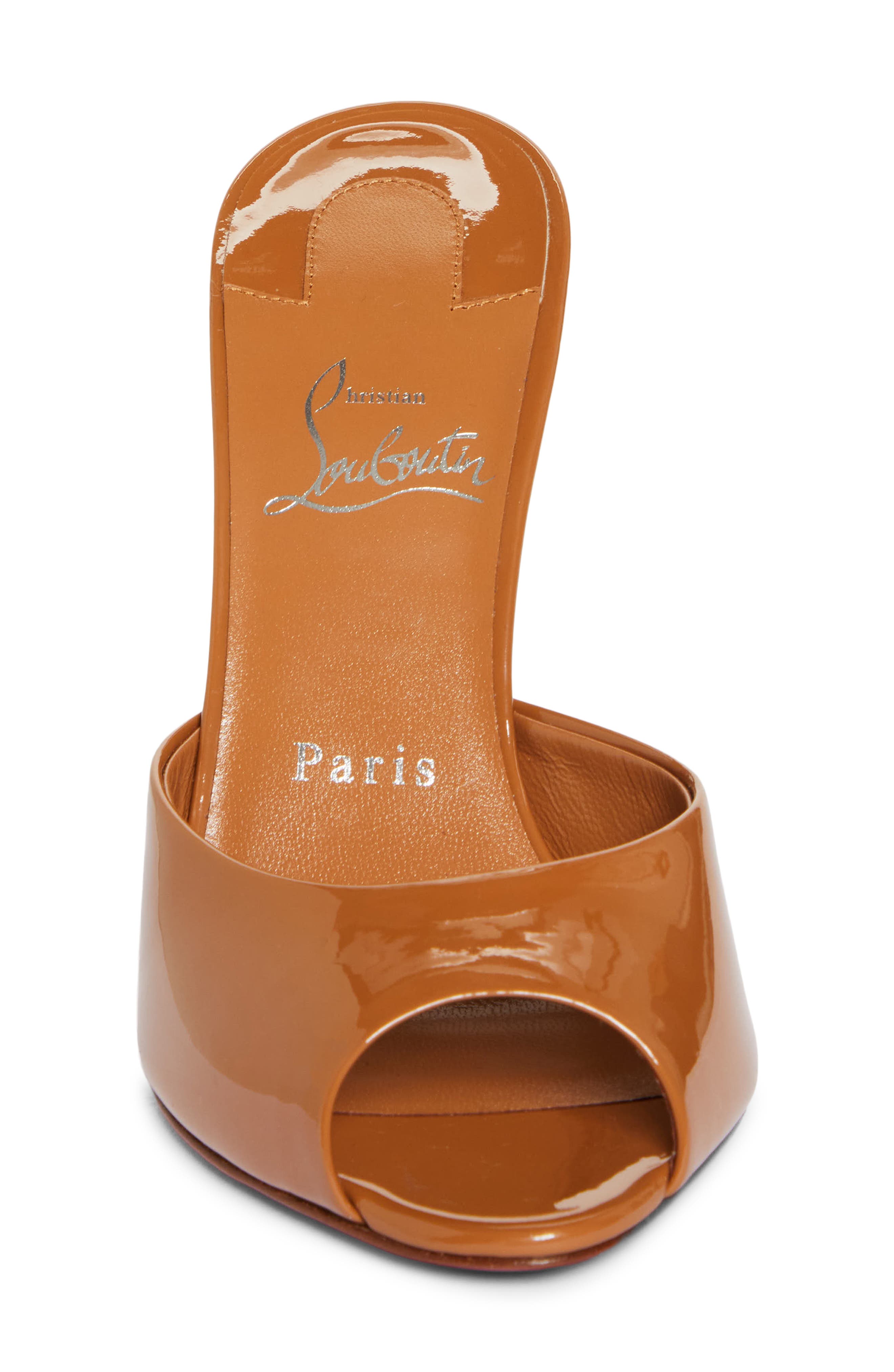 Me Dolly Peep Toe Slide Sandal, Alternate, color, TAN