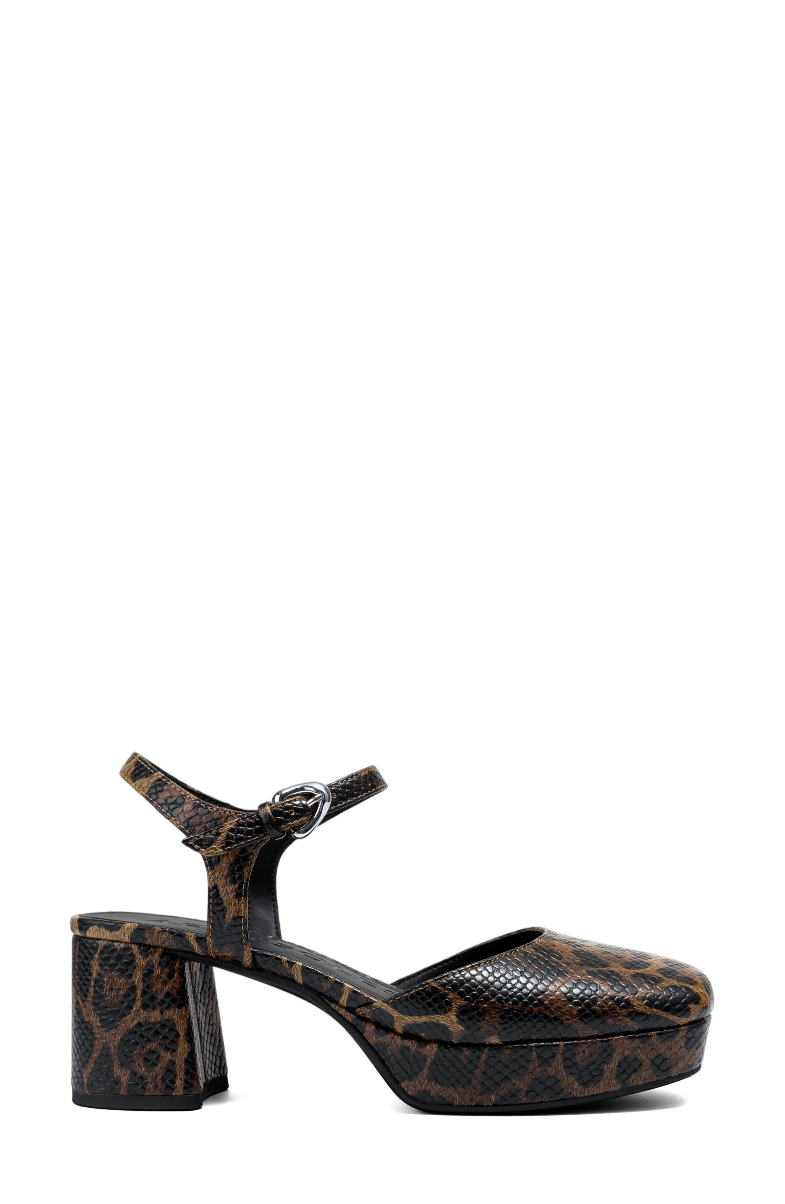 Aerosoles Senna Ankle Strap Platform Pump, Alternate, color, Jaguar Print