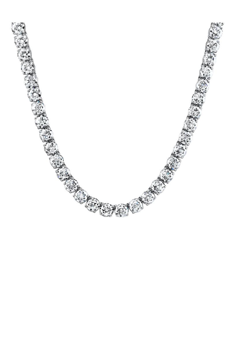 Bliss Diamond 40Ct Diamond Tennis Necklace 14k Gold 16.5" Lab Grown, Main, color, 