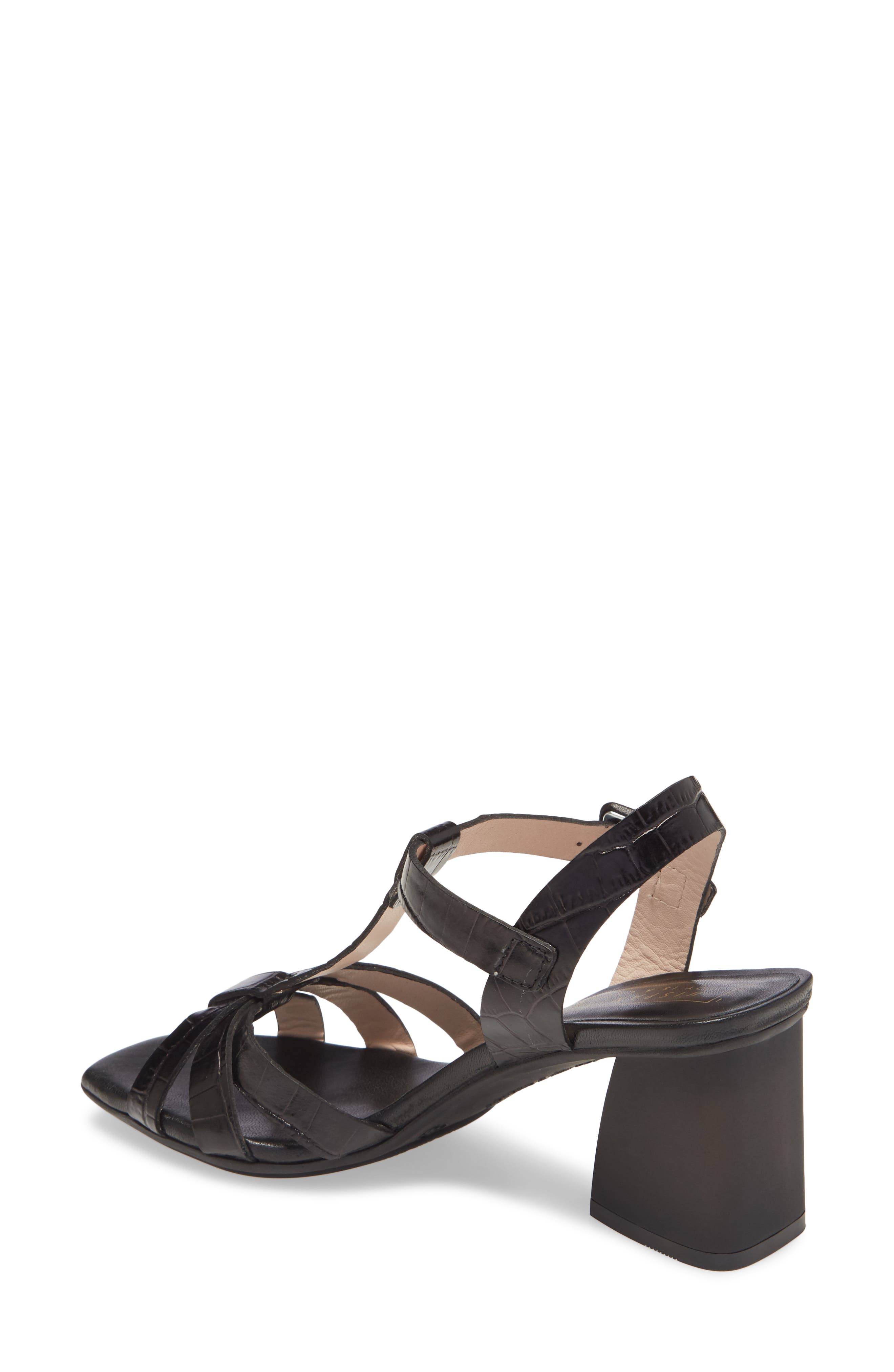 Praga T-Strap Sandal, Alternate, color, COCO BLACK LEATHER