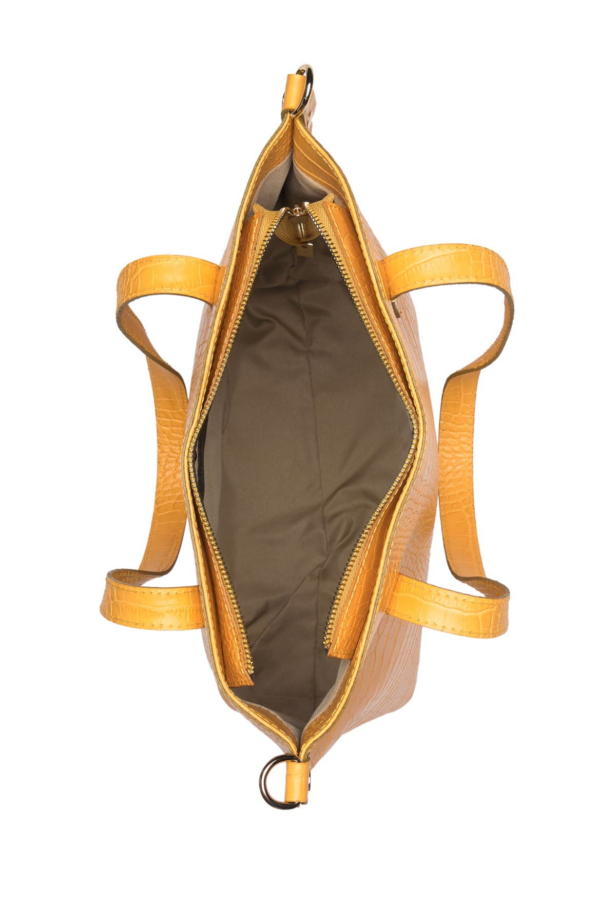 Adeline Embossed Leather Shoulder Bag, Alternate, color, YELLOW