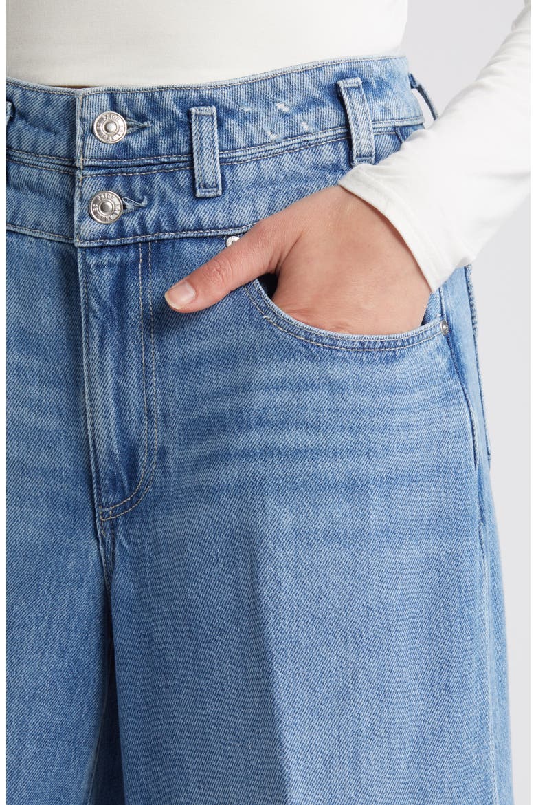 Portia Double Waistband Wide Leg Jeans, Alternate, color, ENZO DISTRESSED