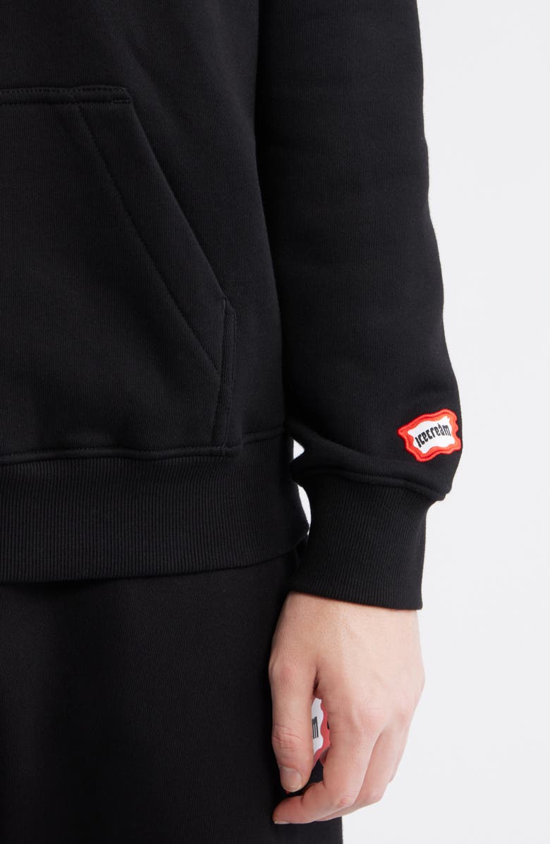 ICECREAM Crystal Graphic Hoodie, Alternate, color, Black