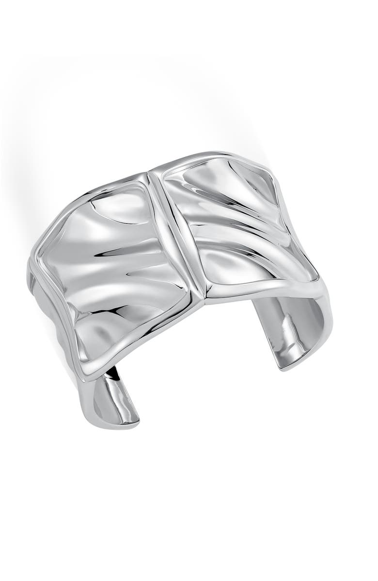 RETRO CHIC Tidal Glow Cuff, Alternate, color, Silver