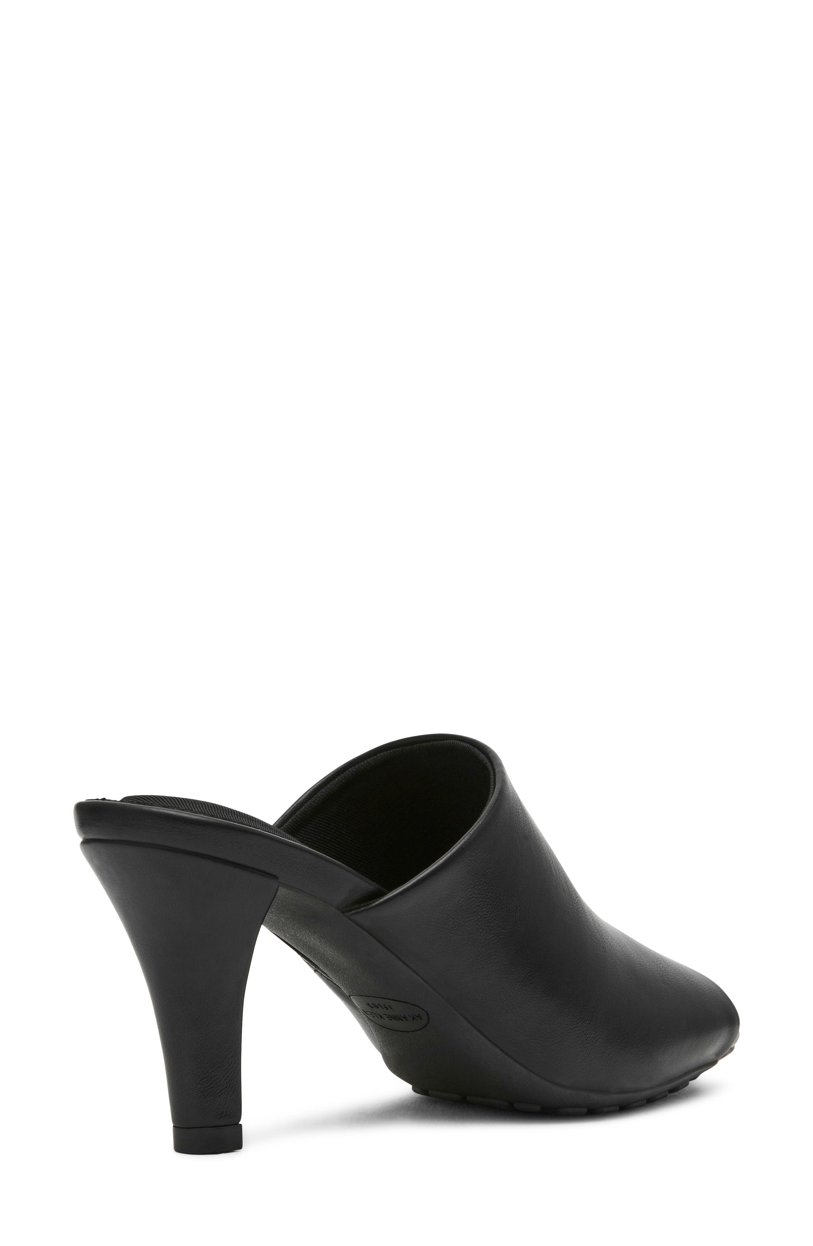 Nasiri Faux Leather Mule, Alternate, color, BLACK PU-SBPU