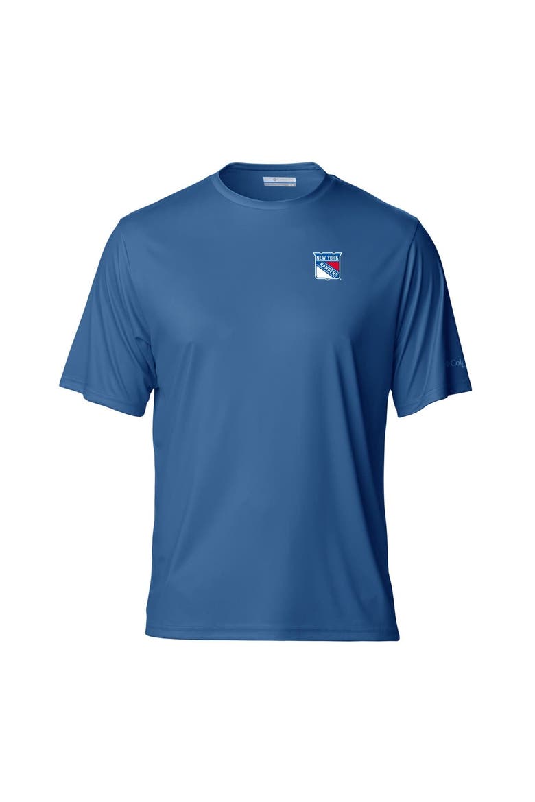 Men's  Blue New York Rangers Terminal Tackle Omni-Shade T-Shirt, Alternate, color, Blue
