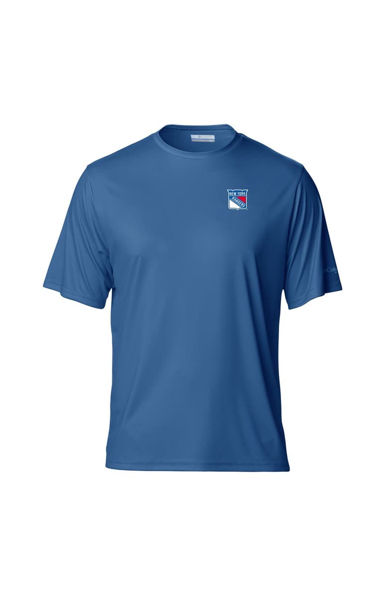 Columbia Men's Blue New York Rangers Terminal Tackle Omni-Shade T-Shirt, Alternate, color, Blue