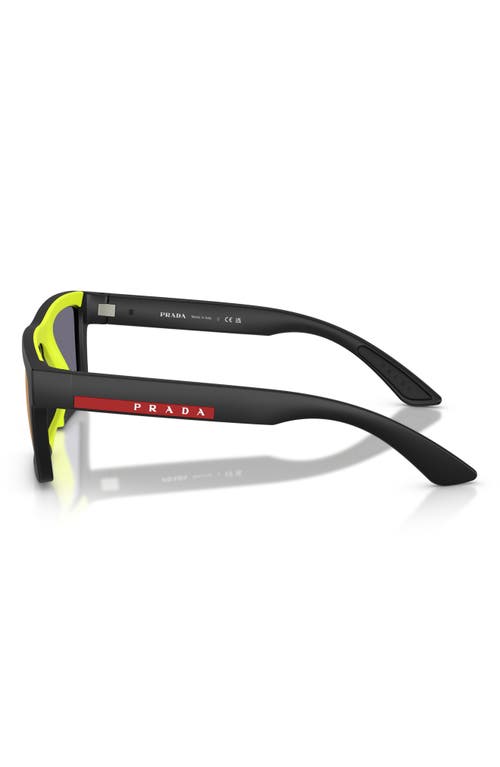 Prada Linea Rossa 55mm Rectangular Sunglasses
