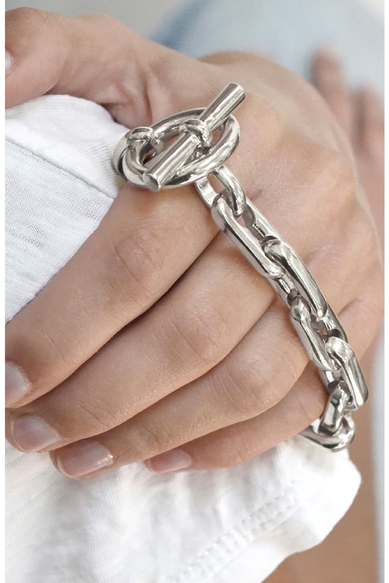 Windward Bracelet, Alternate, color, Silver