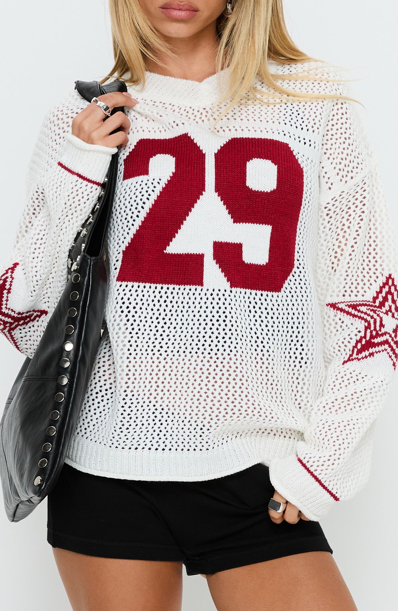 Korrin Graphic V-Neck Sweater