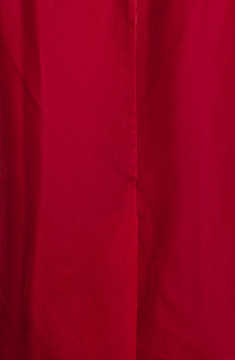 R13 Ragged Double Breasted Peaked Lapel Velvet Blazer, Alternate, color, Red Velvet