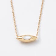 Sara Patino Viola Reversible Gold Pearl and Topaz Necklace