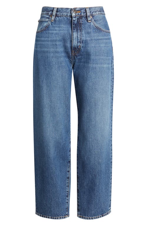 Frame The Hang High Waist Ankle Straight Leg Jeans In Blue