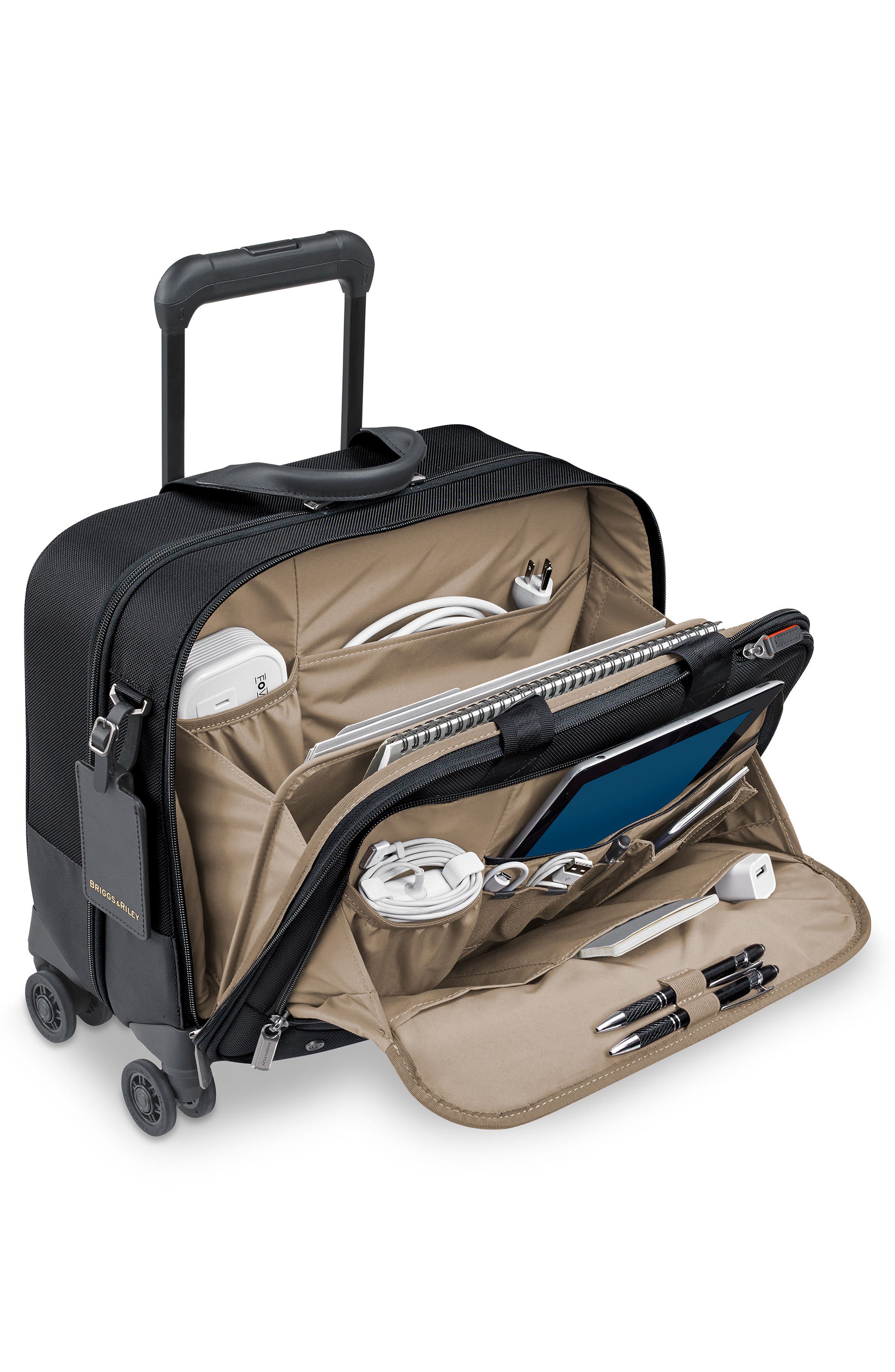 Briggs & Riley @work 15-Inch Medium Expandable Spinner Briefcase, Alternate, color, 