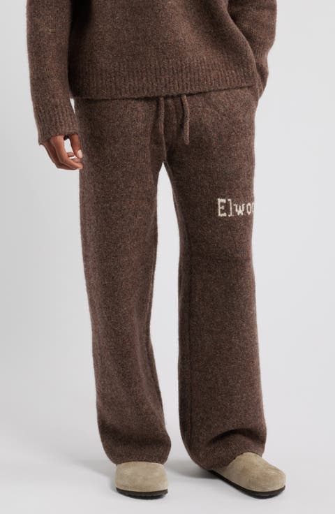 Intarsia Logo Baggy Sweatpants