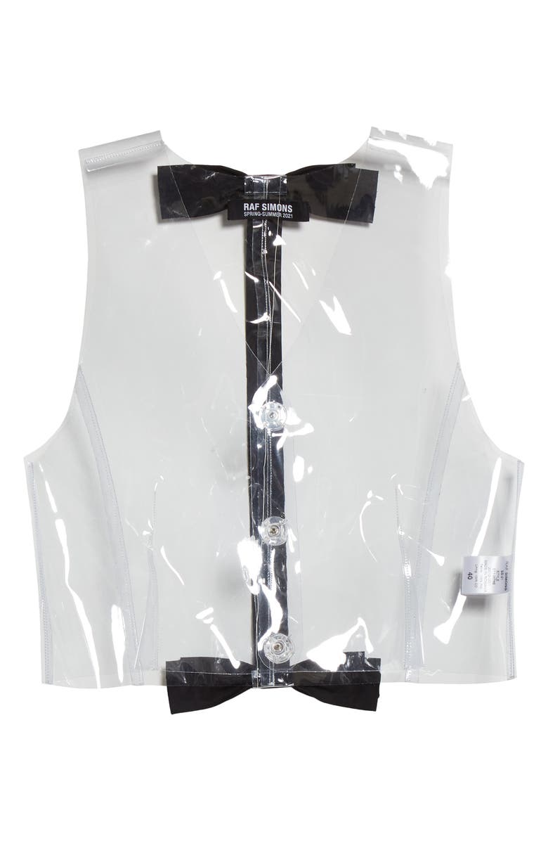 Raf Simons Slim Fit Transparent Vest, Alternate, color, 