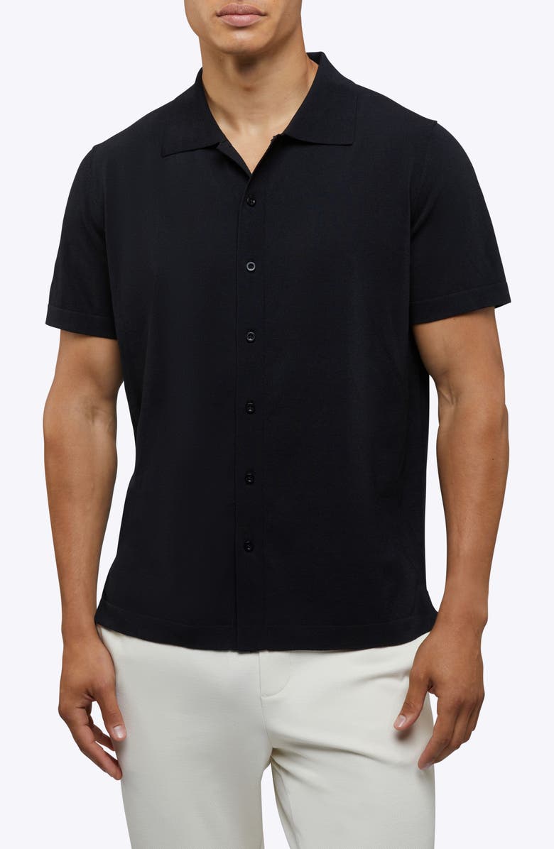 Cuts Riviera Cotton Blend Knit Camp Shirt, Main, color, 