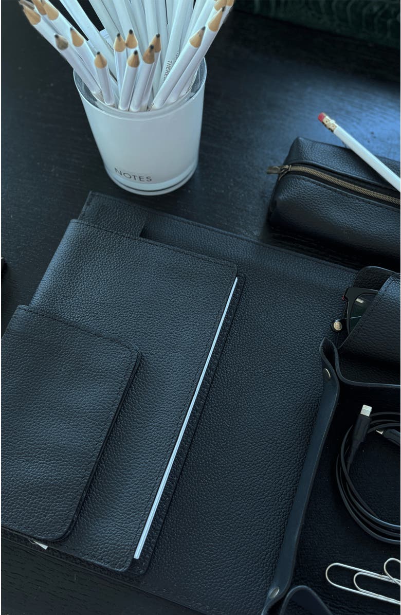 Deux Mains Woven Passport Holder, Alternate, color, Black