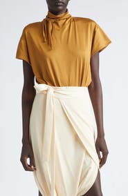 Lemaire Scarf Neck Jersey Top