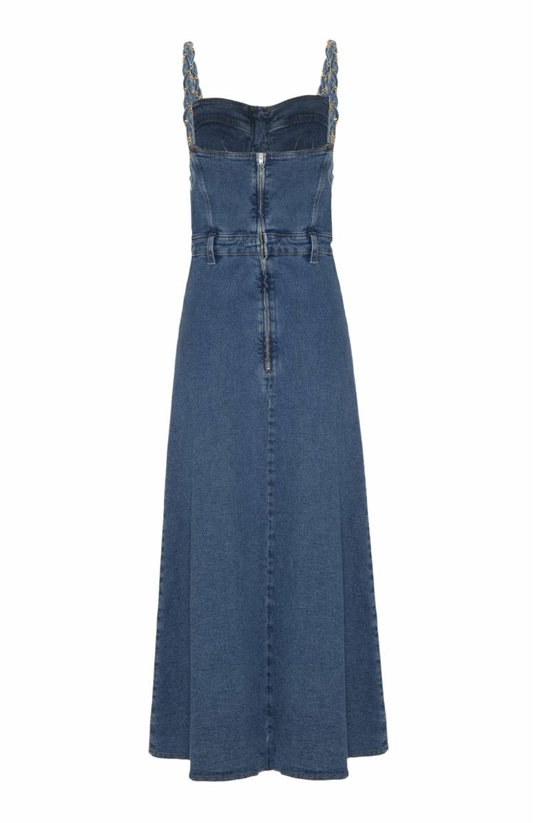 PatBO Braided Denim Midi Dress, Alternate, color,