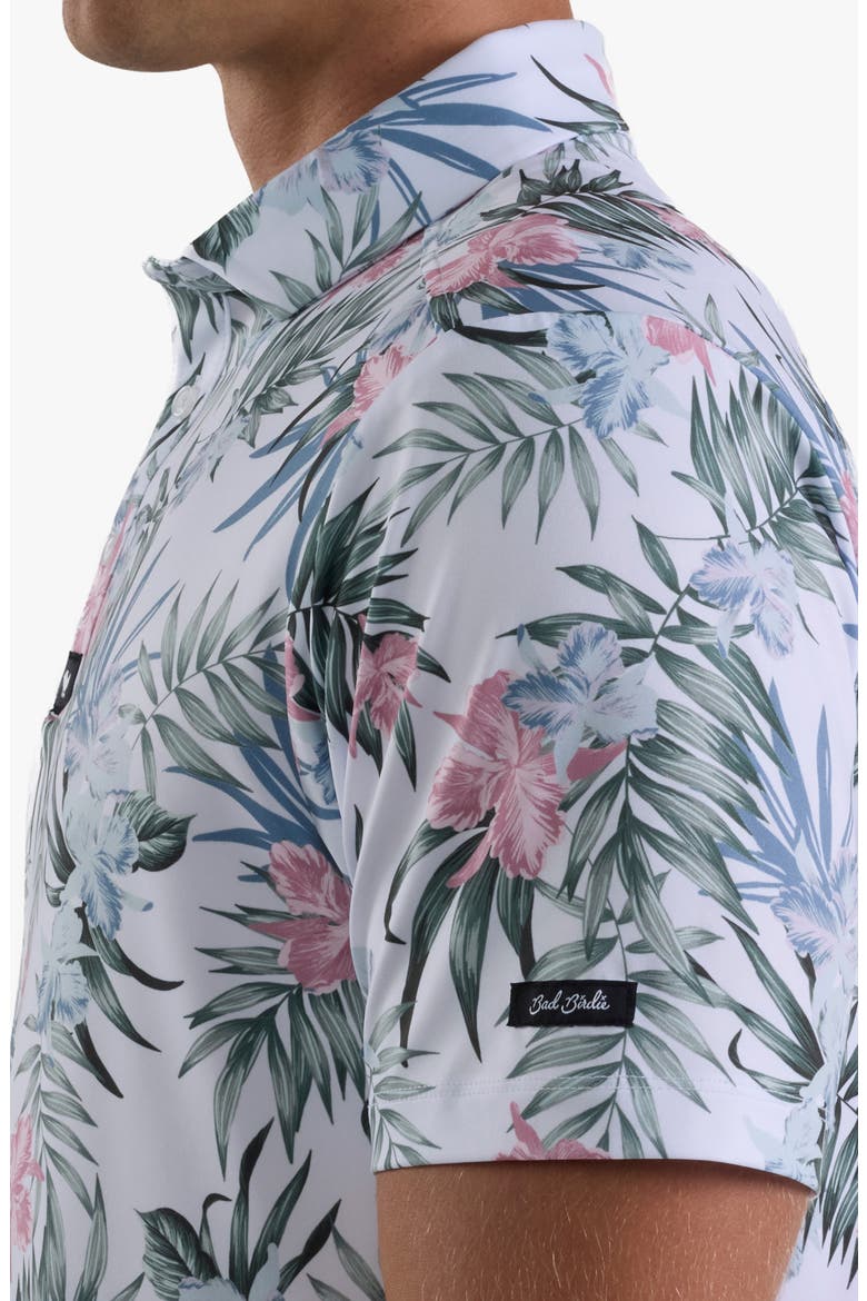 Core Floral Performance Golf Polo, Alternate, color, FROSTY PETAL