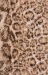 Kurt Geiger London Leopard Faux Fur Pull-Through Scarf