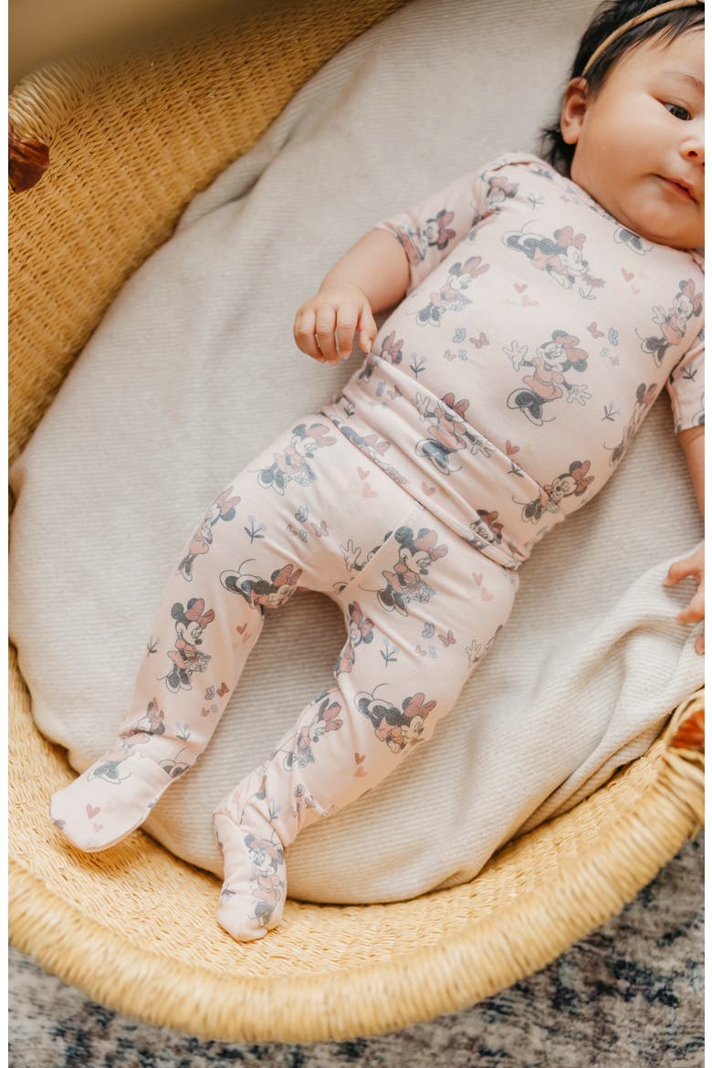 Minnie Mouse Print Footed Pants, Alternate, color, MINNIE MOUSE