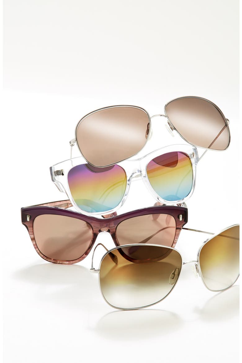 'Sofee' 53mm Retro Sunglasses (Nordstrom Exclusive), Alternate, color, ROSE CRYSTAL