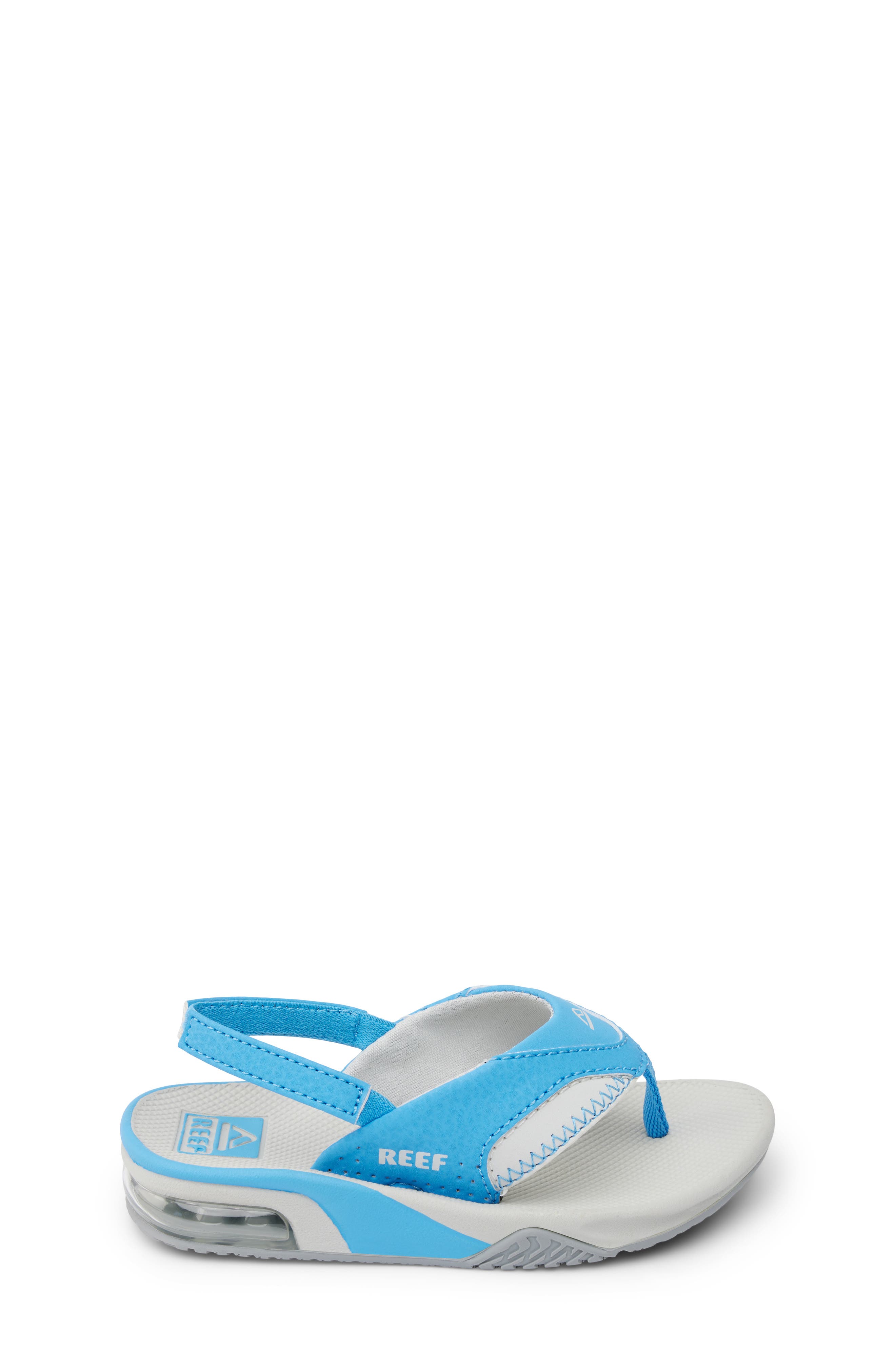 Kids' Little Fanning Flip Flop, Alternate, color, LIGHT GREY/ LIGHT BLUE
