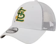 New Era Men's New Era White St. Louis Cardinals Flag 9FORTY Trucker Adjustable Hat