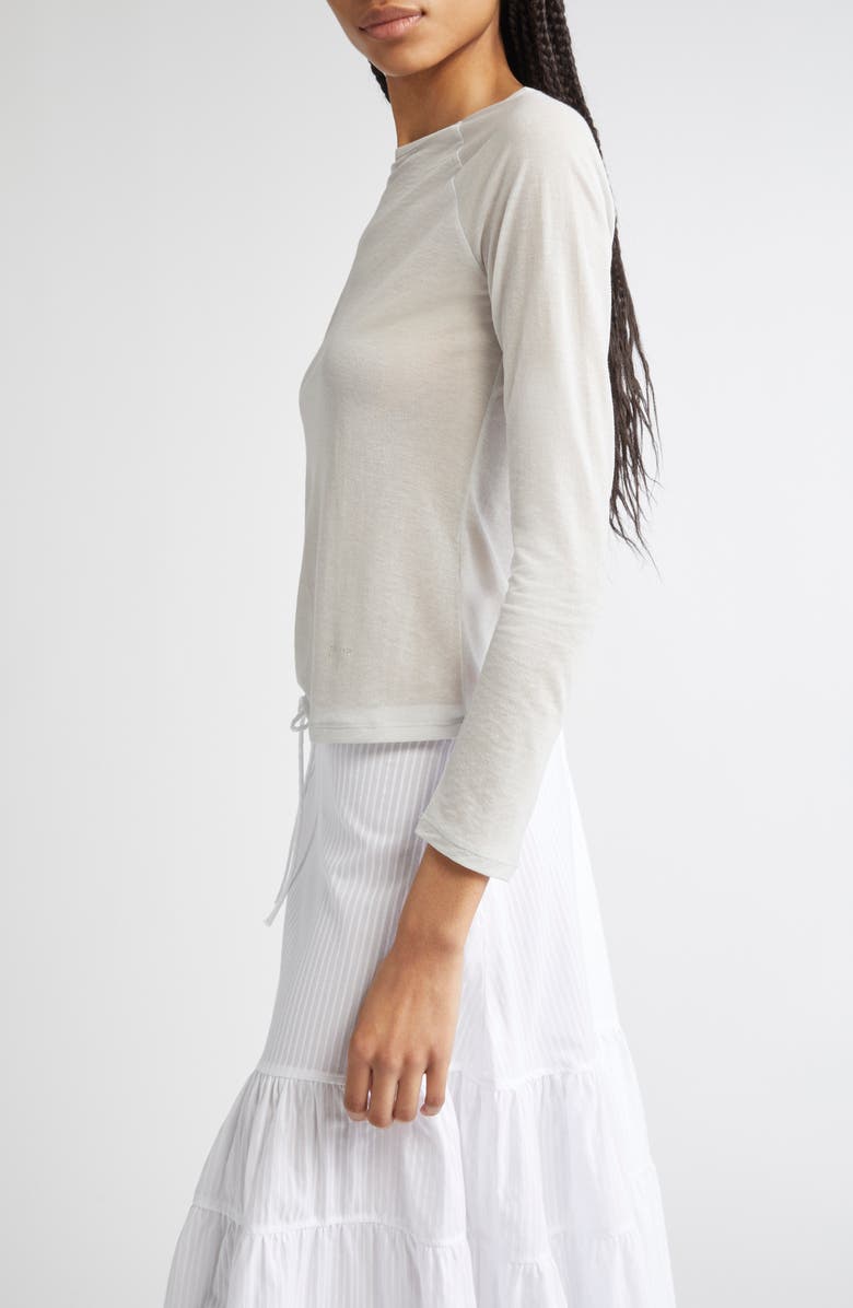 Paloma Wool Hiro Raglan Sleeve Top, Alternate, color, Light Grey