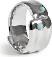 Monica Vinader Amaia Amazonite Sterling Silver Bold Ring