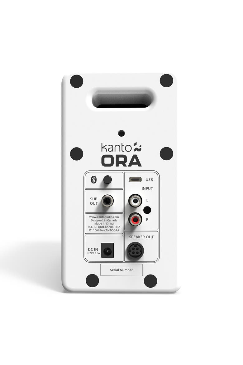 ORA Powered Reference Desktop Speakers with Bluetooth - Pair, Alternate, color, Matte White