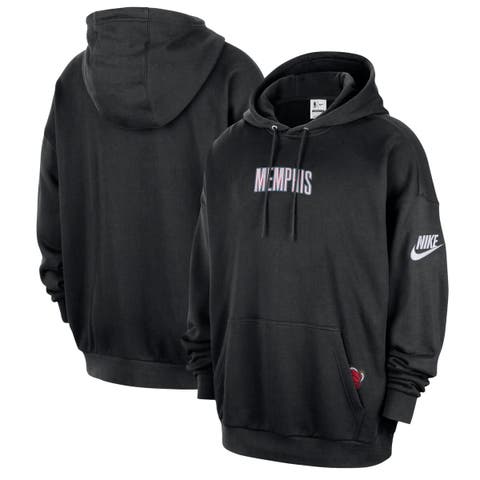 Men's Nike Black Memphis Grizzlies Classic Edition Hardwood Classics Premium Club Heavyweight Fleece Hoodie