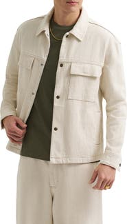 Lee Jacquard Cotton Snap Overshirt