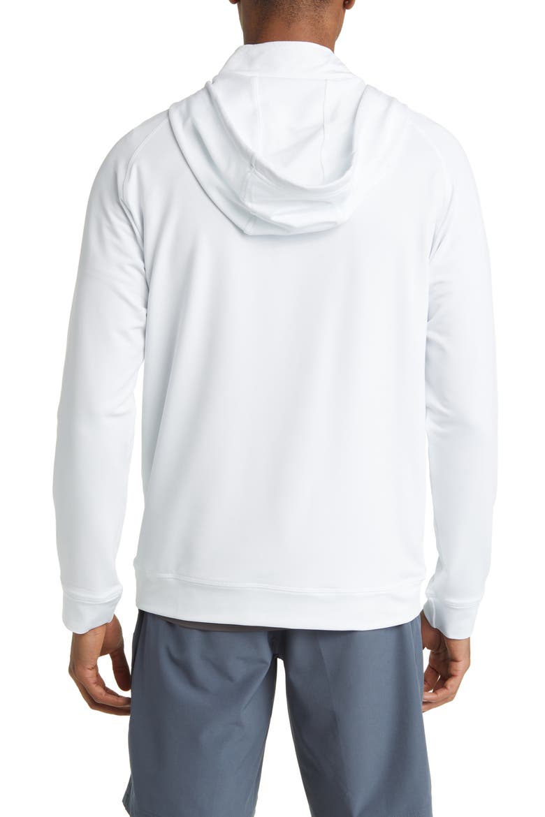 Vandyke Half Zip Hoodie, Alternate, color, WHITE