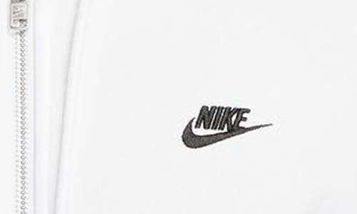 Nike Club Fleece Zip Hoodie In White