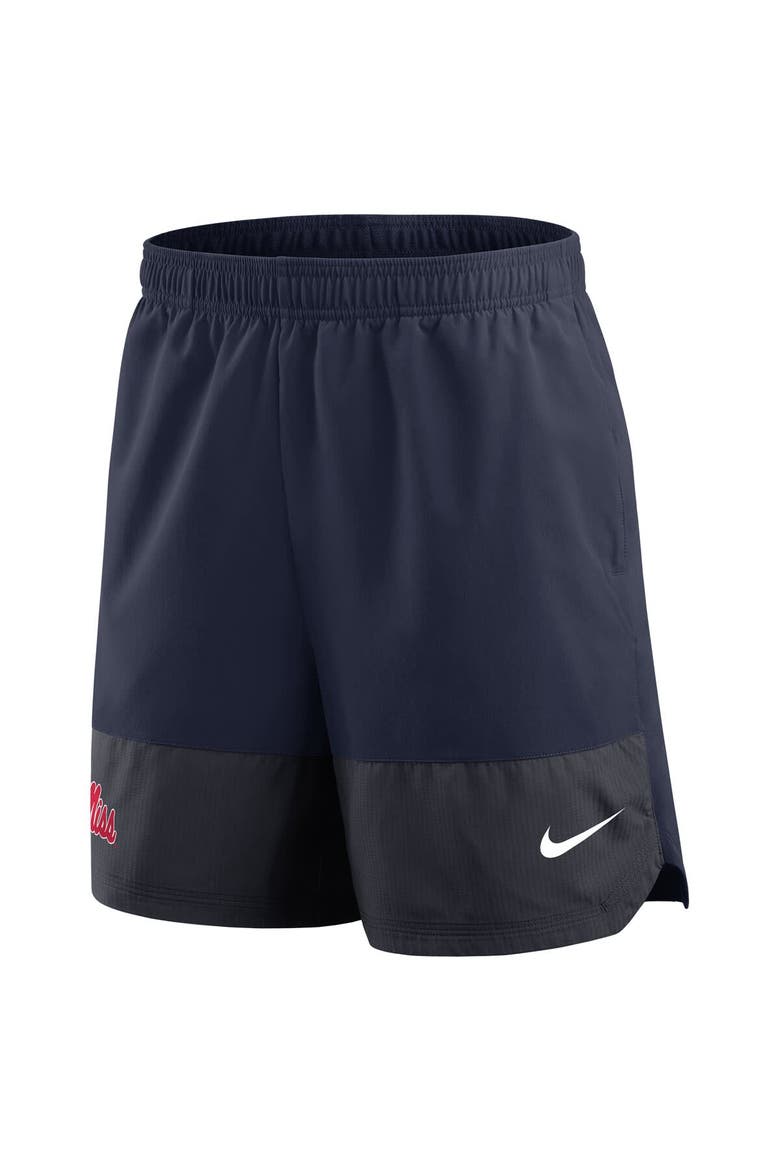 Men's Nike Navy Ole Miss Rebels 2025 Sideline Performance Shorts, Alternate, color, Navy