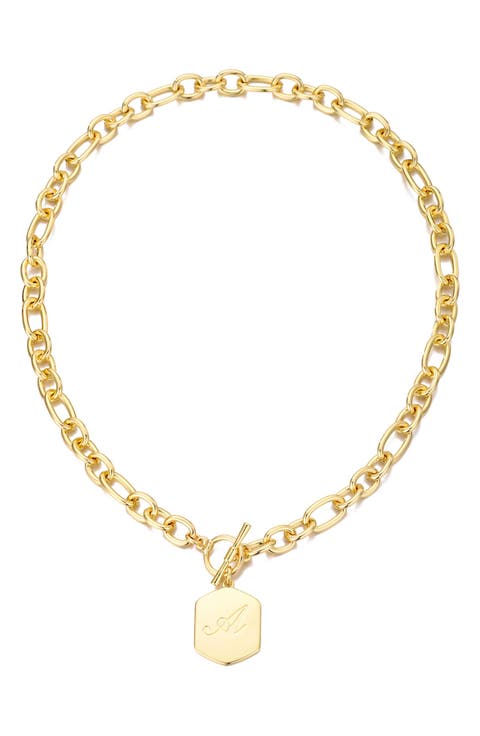 Monogram Initial Pendant Necklace