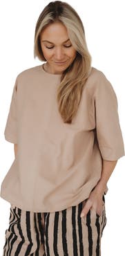 Turtledove London Organic Cotton Doris Tie Back Top