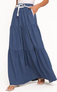 Petal & Pup Scout Tiered Maxi Skirt