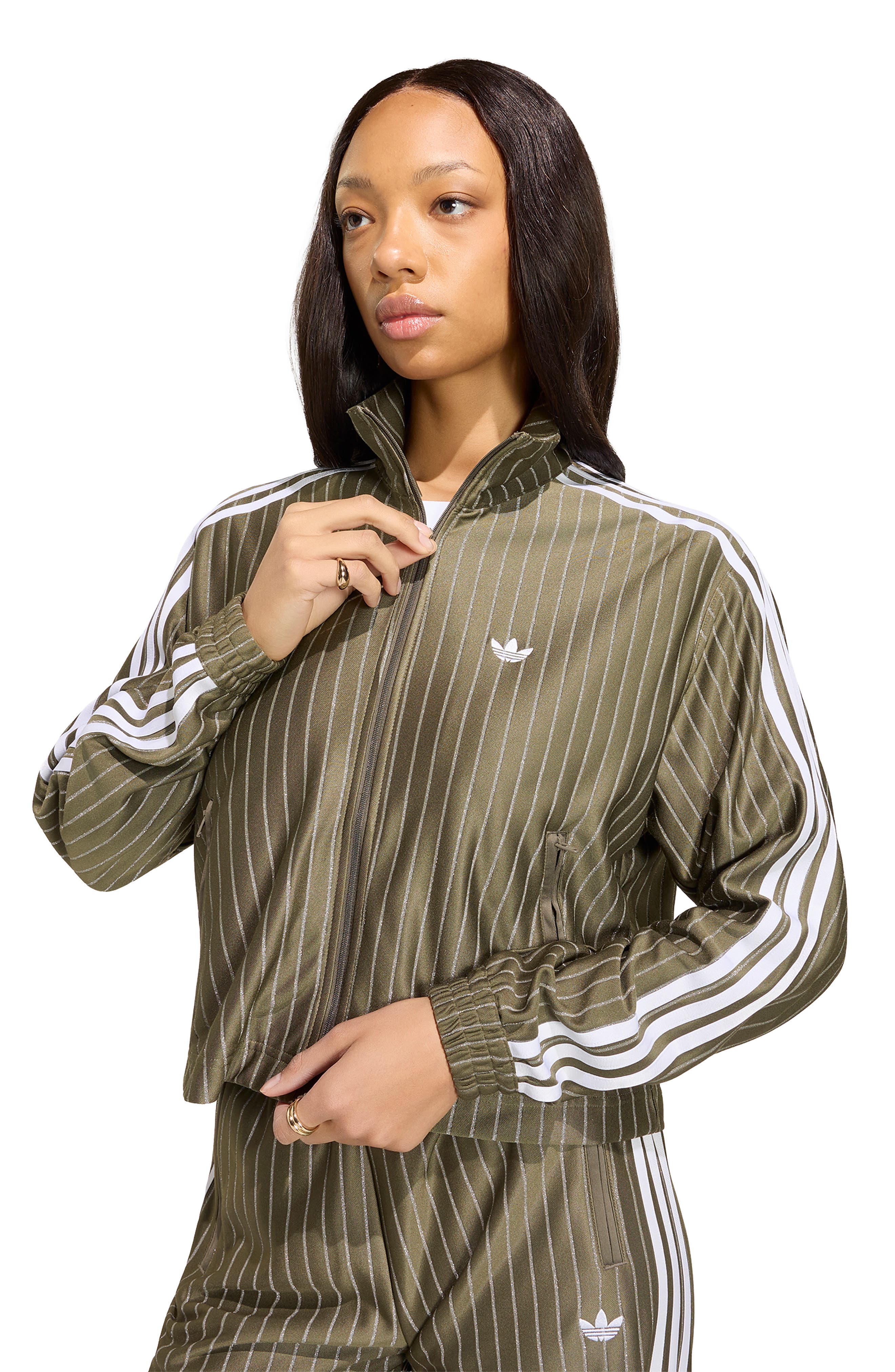 Pinstripe Track Jacket (Women) | Nordstrom