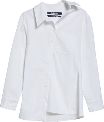 Jacquemus La Chemise Pablo Asymmetric Button-Up Shirt