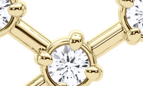 Hautecarat Sagittarius Constellation Lab Created Diamond Necklace In 18k Yellow Gold